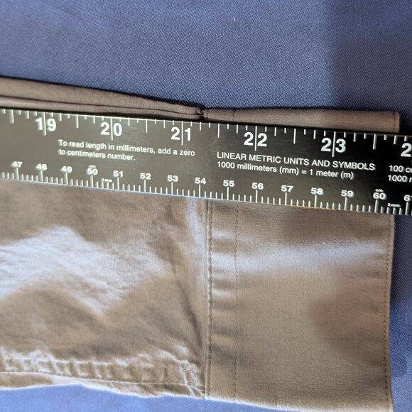 Alfanti Fitted Slim Fit Stretch Gray Men's button up dress Shirt Size S 14-14.5 - Picture 6 of 6